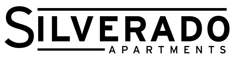 The image shows the logo of Silverado Apartments.
